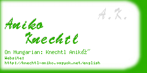aniko knechtl business card
